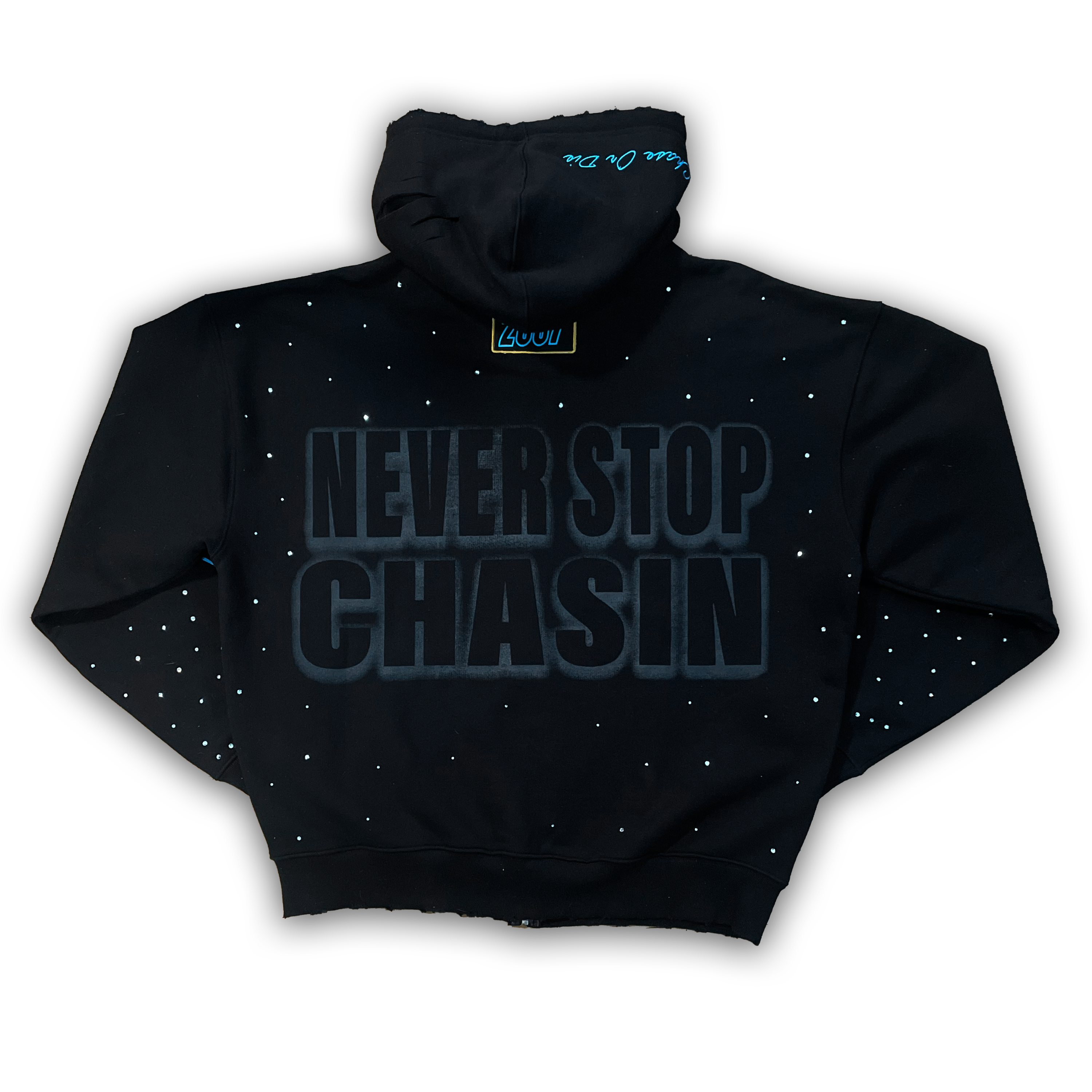 NEVER STOP CHASIN (Gamma) Zip up Hoodie