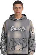 OMERTA Rhinestone Pullover Hoodie