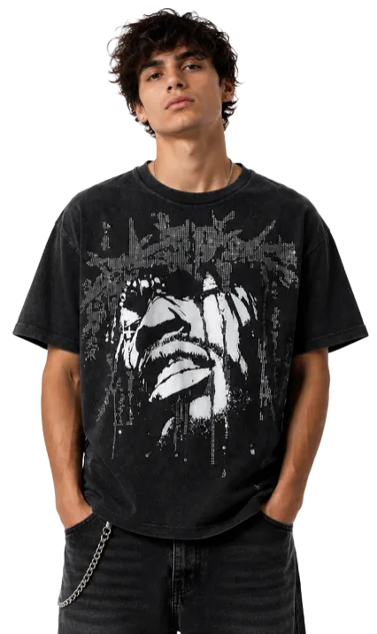 Chasin Rhinestone Jesus T-shirt