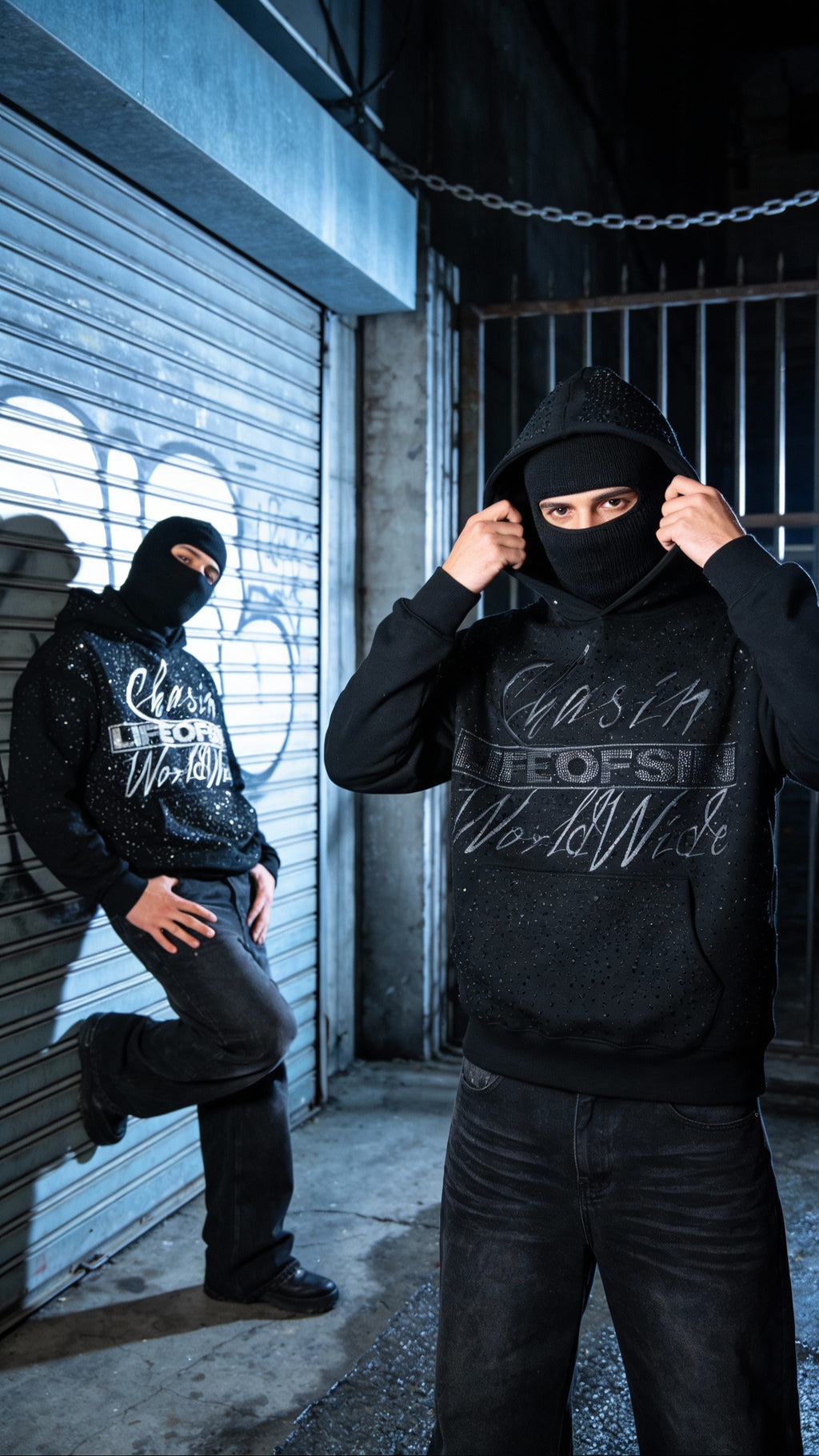 LIFE OF SIN (Clear Stones) Pullover Hoodie