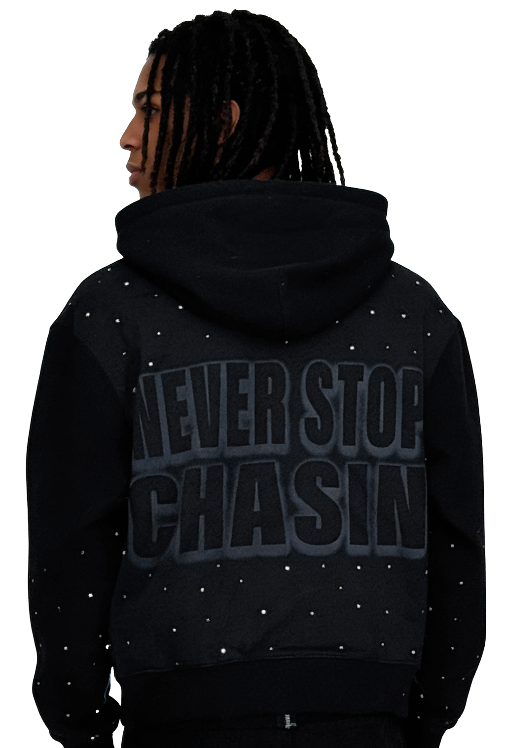 NEVER STOP CHASIN (Gamma) Zip up Hoodie
