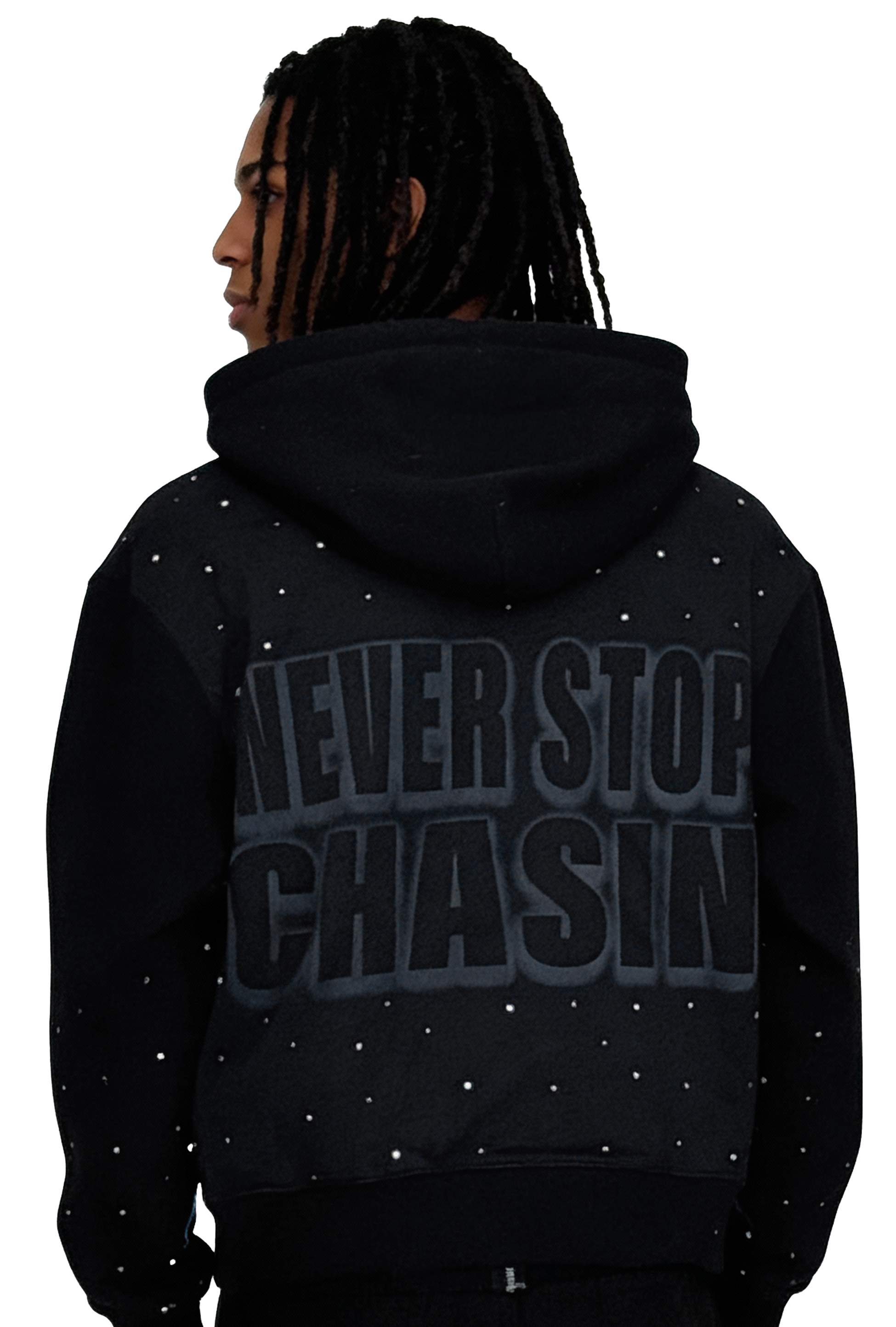 NEVER STOP CHASIN (Gamma) Zip up Hoodie