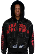 Never Stop (Bred)  Zip up hoodie