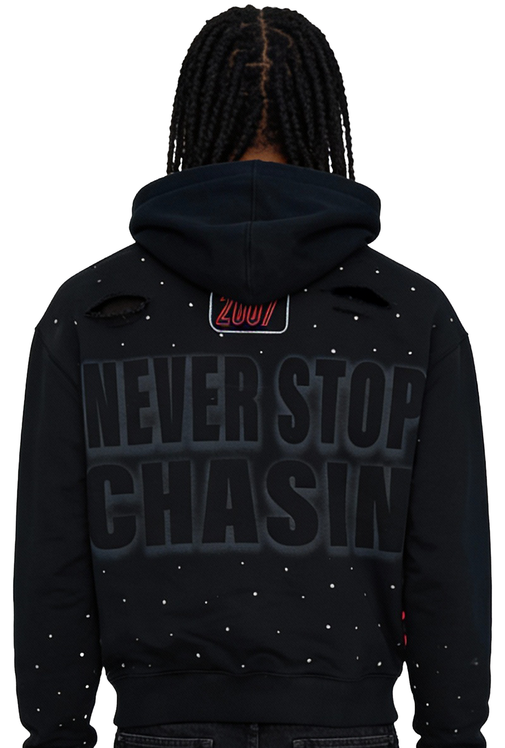 Never Stop (Bred)  Zip up hoodie