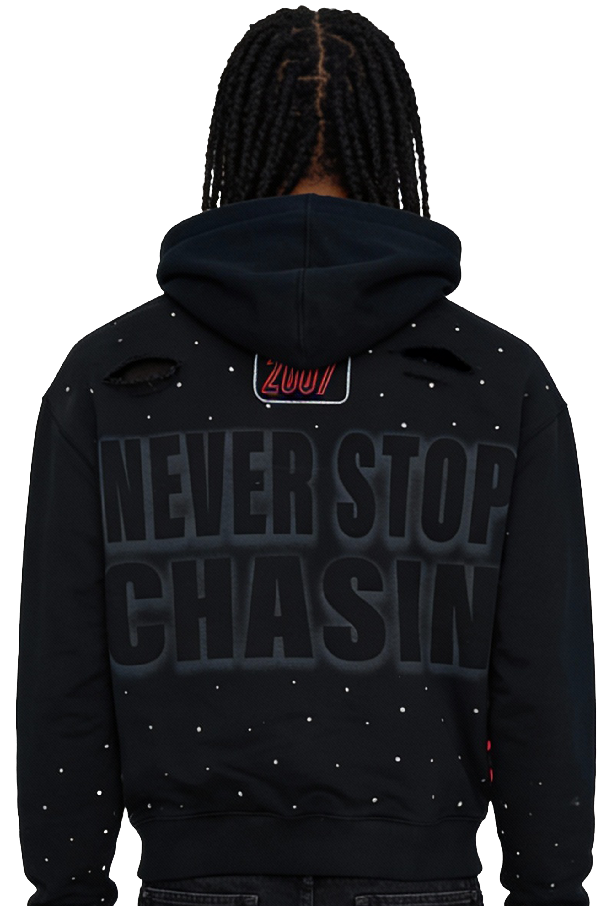 Never Stop (Bred)  Zip up hoodie