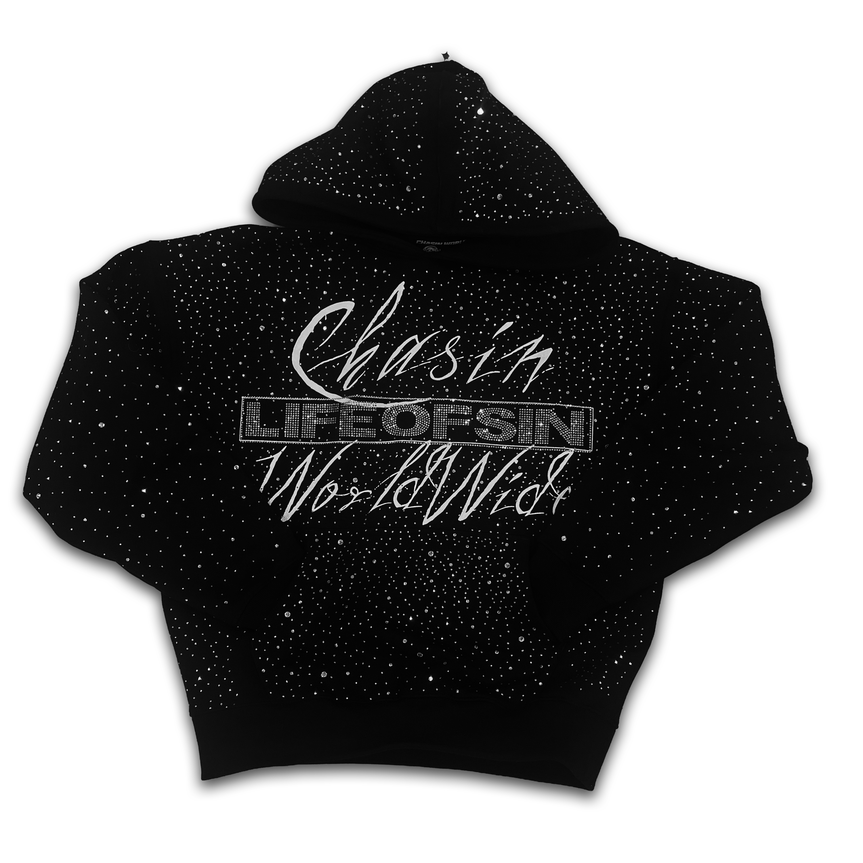 LIFE OF SIN (Clear Stones) Pullover Hoodie